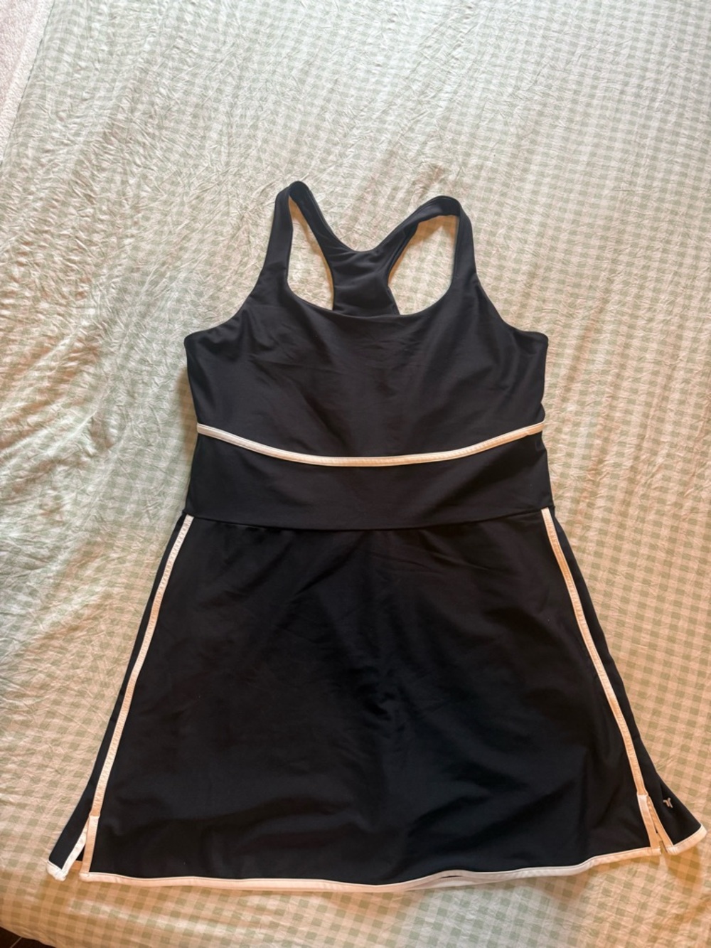 Black Old Navy Athletic Tank Dress with White Trim